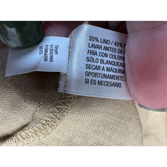 NWT Linen Blend Babydoll Midi with pockets Women Dress XL - Picture 12 of 12